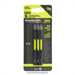 аксесоари бг RYOBI 3 бр. 3-1/2 диамантени ударни задвижващи битове 6HNVZ2839