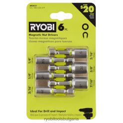 аксесоари бг RYOBI 6 бр ударна магнитна гайковертка 6HNVZ2830