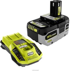 батерии и зарядни устройства бг RYOBI 18v one+ 4ah литиева високопроизводителна батерия и стартов комплект за зарядно устройство 6HNVZ2687