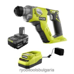 електрически инструменти бг RYOBI 18v one+ 1/2 sds-plus комплект перфоратор с (1) 4,0 ah батерия и зарядно устройство 6HNVZ238