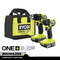 електрически инструменти бг RYOBI 18v one+ hp компактна безчеткова бормашина и ударен комплект 2 инструмента 6HNVZ2863