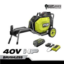 на открито бг RYOBI 40v к.с. безчетков кинетичен комплект за цепене на трупи 6HNVZ2423