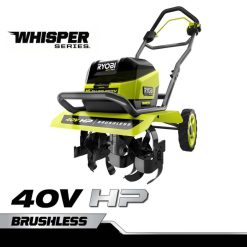на открито бг RYOBI 40v к.с. безчеткова мотофреза whisper серия 16 с предни зъбци 6HNVZ2450