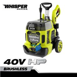 на открито бг RYOBI 40v к.с. безчеткова серия шепот 1500 psi 1,2 gpm перална машина под налягане 6HNVZ2373