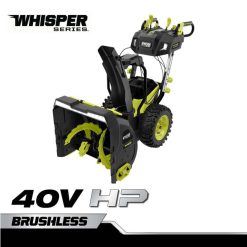 на открито бг RYOBI 40v к.с. двустепенен комплект снегорин без четки whisper серия 24 6HNVZ2432