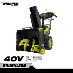 на открито бг RYOBI 40v к.с. двустепенен комплект снегорин без четки whisper серия 22 6HNVZ2426