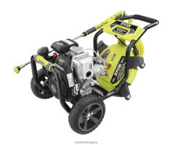 на открито бг RYOBI Газова миячка под налягане 3400 psi honda gc190 с почистващ препарат за повърхности 16 6HNVZ2386