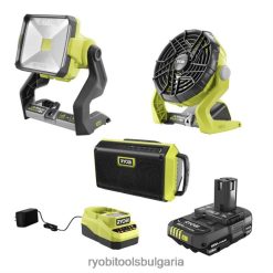 осветление начин на живот и отдих бг RYOBI 18v един+ пълен размер комплект за кемпер 6HNVZ2466
