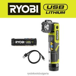 осветление начин на живот и отдих бг RYOBI usb литиев LED въртящ се лазер 6HNVZ2503