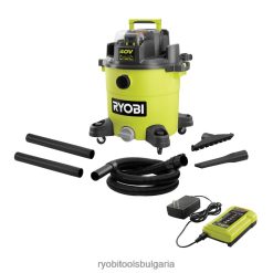 почистване бг RYOBI 40v 10 галон комплект за мокро/сухо прахосмукачка 6HNVZ2589